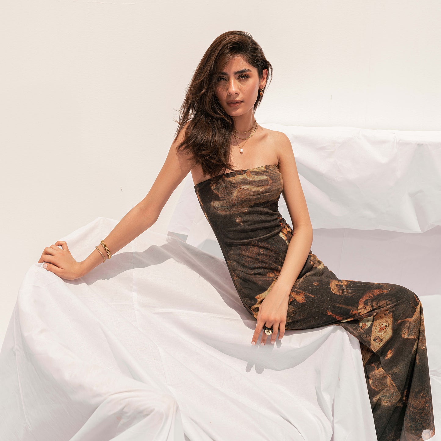 Black and Green Cocktail Dress