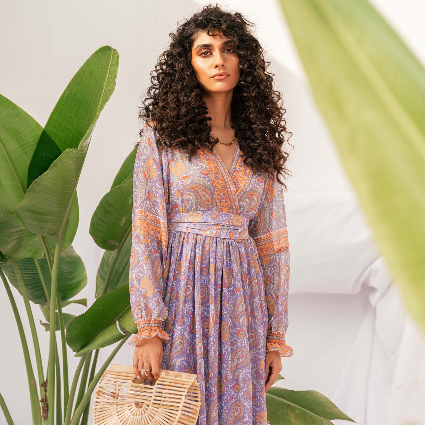 Lilac Wrap Dress